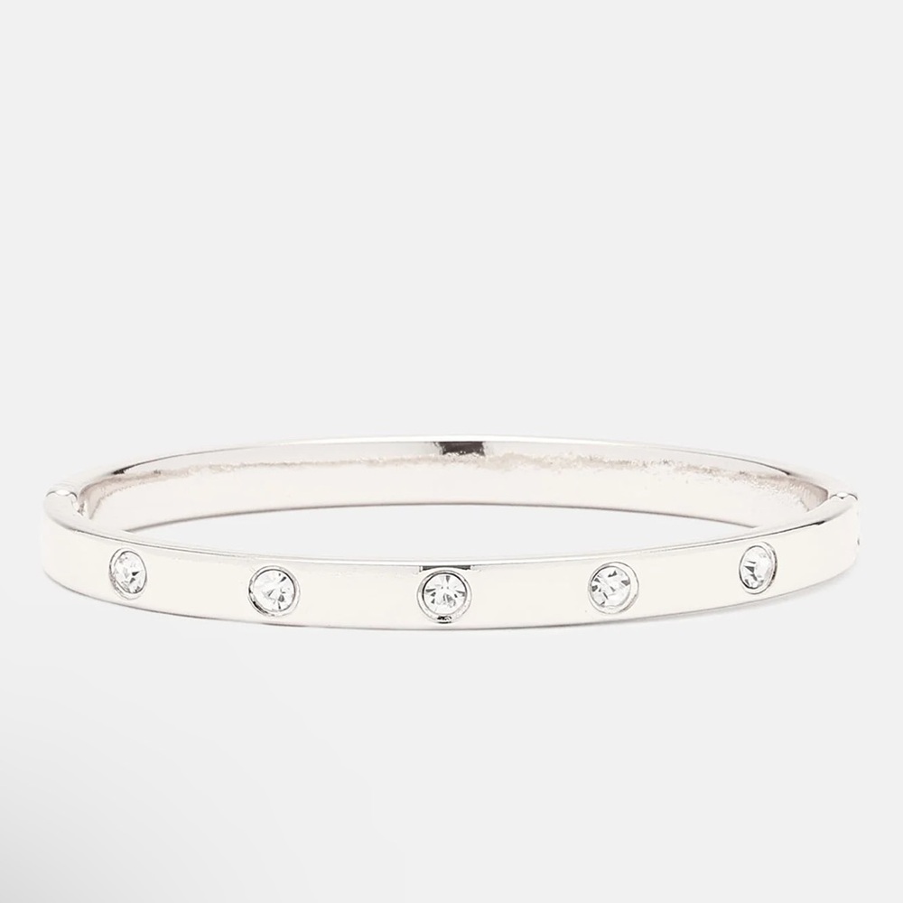 New Designer Silver Rhinestone Bracelet - Picture 3 of 4
